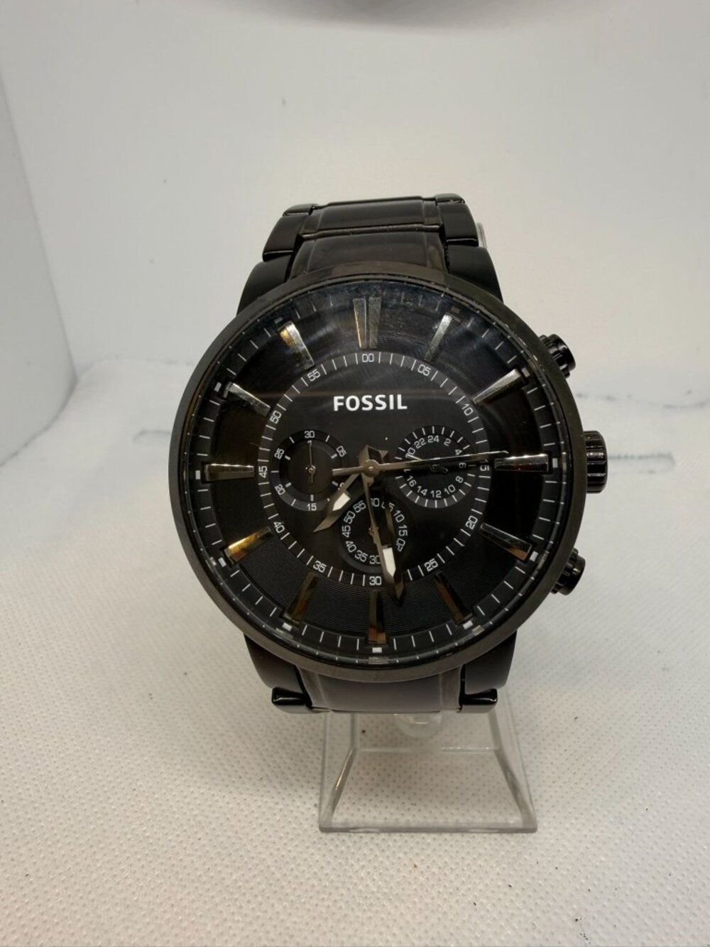 Fossil Townsman Chronograph Black Stainless Steel Men's Watch FS4778